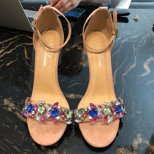 SELLING FOR CHARITY| Pink Diamond Strappy heel. Size 7 1/2. Lightly worn.